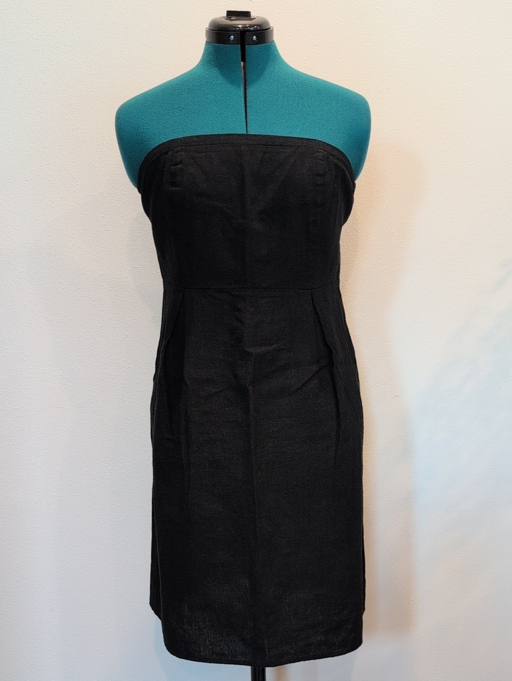 NWT Old Navy Strapless Black Linen Dress Size 8